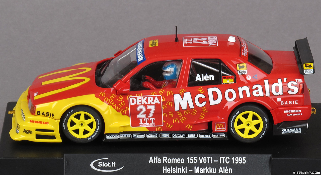 Slot.it CA40B Alfa Romeo 155 V6Ti - #27 McDonalds. Alfa Corse 2, International Touring Car Championship, rounds 3 & 4 1995. Markku Alén