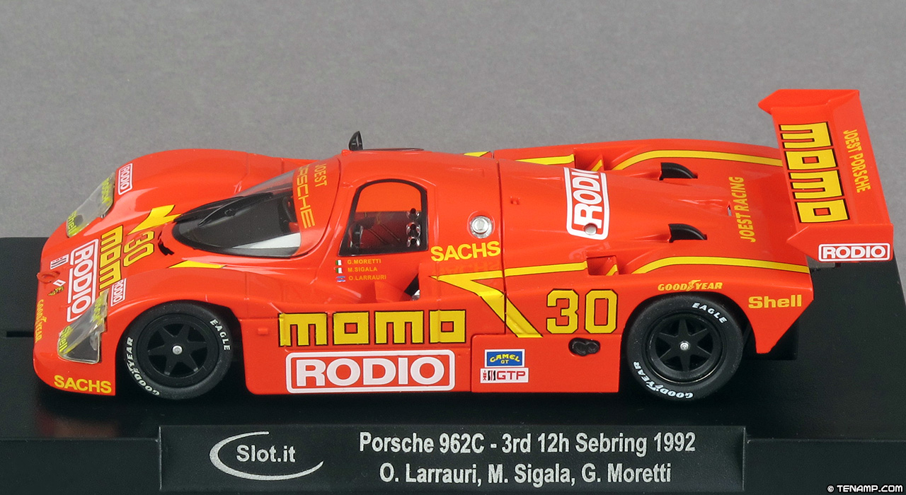 Slot.it CA52B Porsche 962 C - #30 Momo Rodio. Joest Racing, Sebring 12h 1992