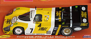 Slot.it CW01 Porsche 956 - #7 New-Man Joest Racing: Winner, Le Mans 24 Hours 1984. Henri Pescarolo / Klaus Ludwig / (DNS: Stefan Johansson)