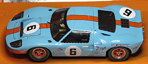 Slot.it CW09 Ford GT40 - #6 Gulf. J.W.Automotive Engineering Ltd. Winner, Le Mans 24 Hours 1969. Jacky Ickx / Jackie Oliver