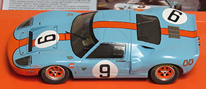 Slot.it CW16 Ford GT40 - #9 Gulf. J.W.Automotive Engineering Ltd. Winner, Le Mans 24 Hours 1968. Pedro Rodriguez / Lucien Bianchi