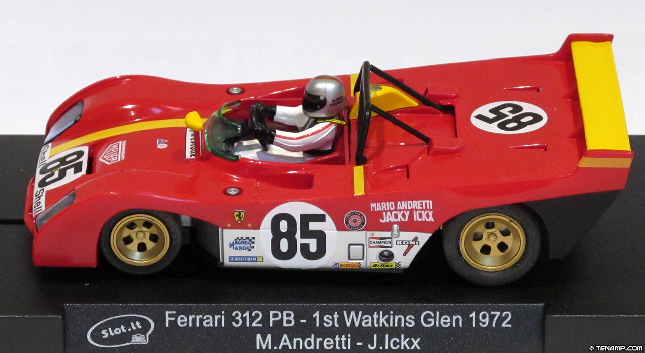 Slot.it KF01A Ferrari 312 PB - #85 SEFAC Ferrari. Winner, Watkins Glen 6 Hours 1972. Mario Andretti / Jacky Ickx