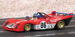 Slot.it KF01B Ferrari 312 PB - #86 SEFAC Ferrari. 2nd place, Watkins Glen 6 Hours 1972. Ronnie Peterson / Tim Schenken - 01