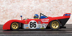 Slot.it KF01B Ferrari 312 PB - #86 SEFAC Ferrari. 2nd place, Watkins Glen 6 Hours 1972. Ronnie Peterson / Tim Schenken - 06