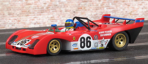 Slot.it KF01B Ferrari 312 PB - #86 SEFAC Ferrari. 2nd place, Watkins Glen 6 Hours 1972. Ronnie Peterson / Tim Schenken