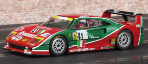 Slot.it KF02C Ferrari F40 - #41 Brummel. 18th place, Le Mans 24 Hours 1995. Gary Ayles / Massimo Monti / Fabio Mancini