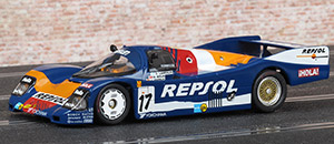 Slot.it SICA03B Porsche 962 C - #17 Repsol. Brun Motorsport: DNF, Le Mans 24 Hours 1989. Oscar Larrauri / Jésus Pareja / Walter Brun