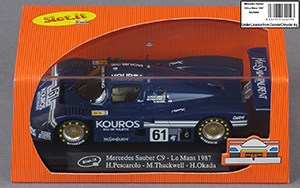 Slot.it SICA06A Sauber Mercedes C9 - #61 Kouros. Kouros Racing: DNF, Le Mans 24 Hours 1987. Mike Thackwell / Henri Pescarolo / Hideki Okada - 06