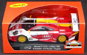Slot.it SICA10E McLaren F1 GTR - #40 EMI. 4th place, Le Mans 24hrs 1998. Steve O'Rourke / Tim Sudgen / Bill Auberlen - 12