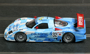 Slot.it SICA14B Nissan R390 GT1 - #32 Calsonic/Xanavi. 3rd place, Le Mans 24hrs 1998. Aguri Suzuki / Kazuyoshi Hoshino / Masahiko Kageyama - 07