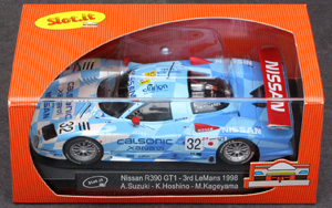 Slot.it SICA14B Nissan R390 GT1 - #32 Calsonic/Xanavi. 3rd place, Le Mans 24hrs 1998. Aguri Suzuki / Kazuyoshi Hoshino / Masahiko Kageyama - 12