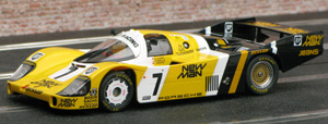 Slot.it SICW07 Porsche 956 - #7 New Man. Winner, Le Mans 24hrs 1985. Klaus Ludwig / Paolo Barilla / "John Winter" (Louis Krages) - 01