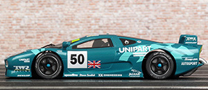 MRSLOTCAR.CA MR1082 Jaguar XJ220 - #50 Unipart. TWR Jaguar Racing. Disqualified, Le Mans 24 Hours 1993. John Nielsen / David Brabham / David Coulthard