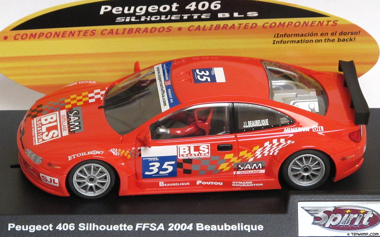 Spirit 0501110 Peugeot 406 Silhouette - #35 BLS. French Supertouring Championship 2004. Jean-Luc Beaubelique