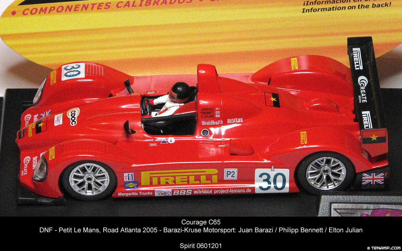 Spirit 0601201 Courage C65 - No.30 Pirelli. DNF, Petit Le Mans, Road Atlanta 2005. Barazi-Kruse Motorsport: Juan Barazi / Philipp Bennett / Elton Julian