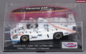 Spirit 0801603 Porsche 936/81 - #12 Jules. Porsche System, 12th place, Le Mans 24 Hours 1981. Jochen Mass / Vern Schuppan / Hurley Haywood - 12
