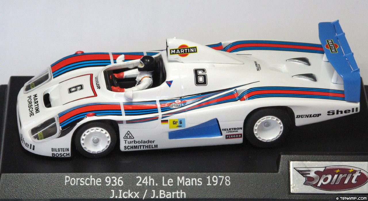 Spirit 0801604 Porsche 936/78 - No.6 Martini. 2nd place, Le Mans 24 Hours 1978. Martini Porsche Racing System: Bob Wollek / Jürgen Bath / Jacky Ickx
