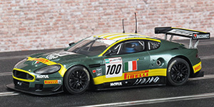 Scalextric SuperSlot H2959 Aston Martin DBR9 - #100 Pirelli. Aston Martin Racing BMS Scuderia Italia: 11th place, Le Mans 24 Hours 2007. Jamie Davies / Fabio Babini / Matteo Malucelli - 01