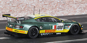 Scalextric SuperSlot H2959 Aston Martin DBR9 - #100 Pirelli. Aston Martin Racing BMS Scuderia Italia: 11th place, Le Mans 24 Hours 2007. Jamie Davies / Fabio Babini / Matteo Malucelli - 02