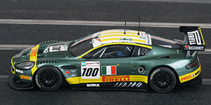 Scalextric SuperSlot H2959 Aston Martin DBR9 - #100 Pirelli. Aston Martin Racing BMS Scuderia Italia: 11th place, Le Mans 24 Hours 2007. Jamie Davies / Fabio Babini / Matteo Malucelli - 03