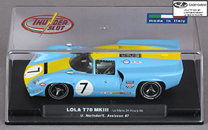 Thunderslot CA00104S/W Lola T70 Mk3 - #7 Sports Cars Unlimited. Disqualified, Le Mans 24 Hours 1968. Ulf Norinder / Sten Axelsson - 06