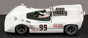 Thunderslot CA00310S/W McLaren M6B - #99 Aztec Racing Mexico. Winner, Round 1, United States Road Racing Championship 1968. Moises Solana