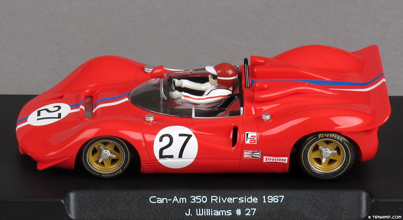 Thunderslot CA00602S/W Ferrari 350 Can-Am - #27 DNF, Can-Am Riverside 1967. Harrah's Club: Jonathan Williams